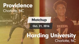 Matchup: Providence High vs. Harding University  2016