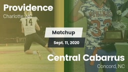 Matchup: Providence High vs. Central Cabarrus  2020