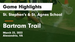 St. Stephen's & St. Agnes School vs Bartram Trail  Game Highlights - March 23, 2022