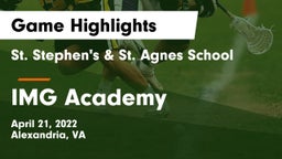 St. Stephen's & St. Agnes School vs IMG Academy Game Highlights - April 21, 2022