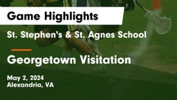 St. Stephen's & St. Agnes School vs Georgetown Visitation Game Highlights - May 2, 2024
