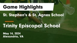 St. Stephen's & St. Agnes School vs Trinity Episcopal School Game Highlights - May 14, 2024