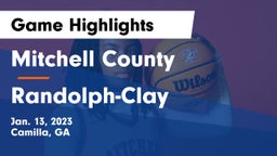 Mitchell County  vs Randolph-Clay  Game Highlights - Jan. 13, 2023
