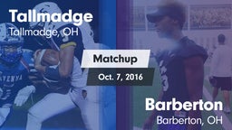 Matchup: Tallmadge High vs. Barberton  2016