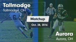 Matchup: Tallmadge High vs. Aurora  2016