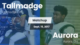 Matchup: Tallmadge High vs. Aurora  2017