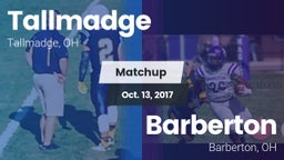 Matchup: Tallmadge High vs. Barberton  2017