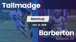 Matchup: Tallmadge High vs. Barberton  2018