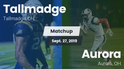 Matchup: Tallmadge High vs. Aurora  2019