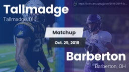 Matchup: Tallmadge High vs. Barberton  2019