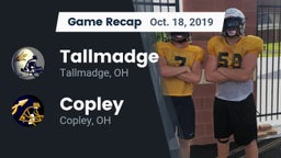 Recap: Tallmadge  vs. Copley  2019