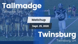 Matchup: Tallmadge High vs. Twinsburg  2020