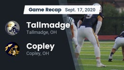 Recap: Tallmadge  vs. Copley  2020