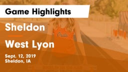 Sheldon  vs West Lyon  Game Highlights - Sept. 12, 2019