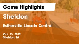 Sheldon  vs Estherville Lincoln Central  Game Highlights - Oct. 23, 2019