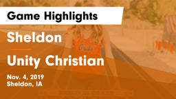 Sheldon  vs Unity Christian  Game Highlights - Nov. 4, 2019