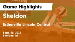 Sheldon  vs Estherville Lincoln Central  Game Highlights - Sept. 30, 2023