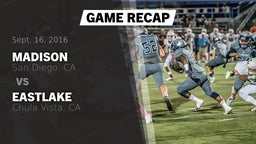 Recap: Madison  vs. Eastlake  2016