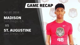 Recap: Madison  vs. St. Augustine  2016