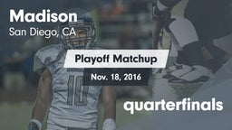 Matchup: Madison vs. quarterfinals 2016