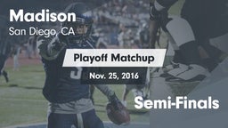 Matchup: Madison vs. Semi-Finals 2016
