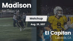 Matchup: Madison vs. El Capitan  2017