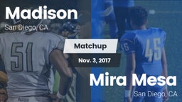 Matchup: Madison vs. Mira Mesa  2017