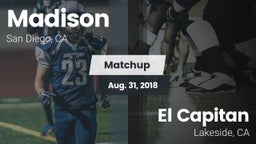 Matchup: Madison vs. El Capitan  2018