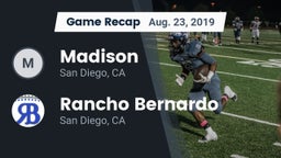 Recap: Madison  vs. Rancho Bernardo  2019