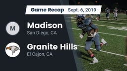 Recap: Madison  vs. Granite Hills  2019