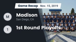 Recap: Madison  vs. 1st Round Playoffs 2019