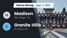 Recap: Madison  vs. Granite Hills  2021
