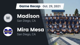 Recap: Madison  vs. Mira Mesa  2021