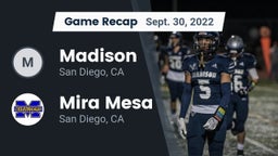 Recap: Madison  vs. Mira Mesa  2022