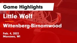 Little Wolf  vs Wittenberg-Birnamwood  Game Highlights - Feb. 4, 2022