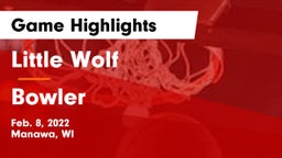 Little Wolf  vs Bowler Game Highlights - Feb. 8, 2022