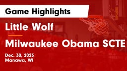 Little Wolf  vs Milwaukee Obama SCTE Game Highlights - Dec. 30, 2023