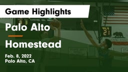 Palo Alto  vs Homestead  Game Highlights - Feb. 8, 2022