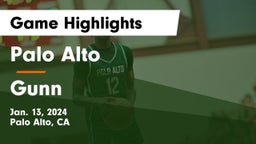 Palo Alto  vs Gunn  Game Highlights - Jan. 13, 2024