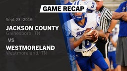 Recap: Jackson County  vs. Westmoreland  2016