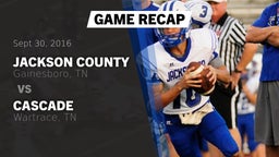 Recap: Jackson County  vs. Cascade  2016