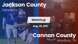 Matchup: Jackson County High vs. Cannon County  2017