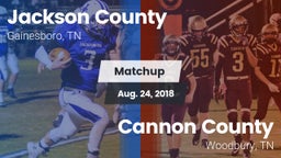 Matchup: Jackson County High vs. Cannon County  2018