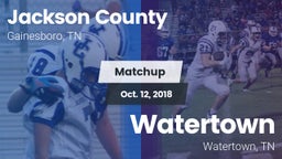 Matchup: Jackson County High vs. Watertown  2018