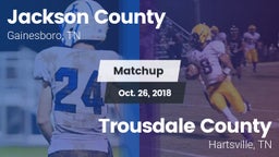 Matchup: Jackson County High vs. Trousdale County  2018