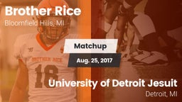 Matchup: Brother Rice High vs. University of Detroit Jesuit  2017