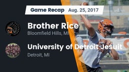 Recap: Brother Rice  vs. University of Detroit Jesuit  2017