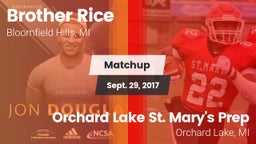 Matchup: Brother Rice High vs. Orchard Lake St. Mary's Prep 2017
