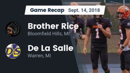Recap: Brother Rice  vs. De La Salle  2018
