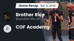 Recap: Brother Rice  vs. COF Academy 2018